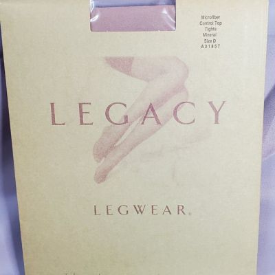 QVC Legacy Legwear Microfiber Control Top Tights Mineral Size D NEW